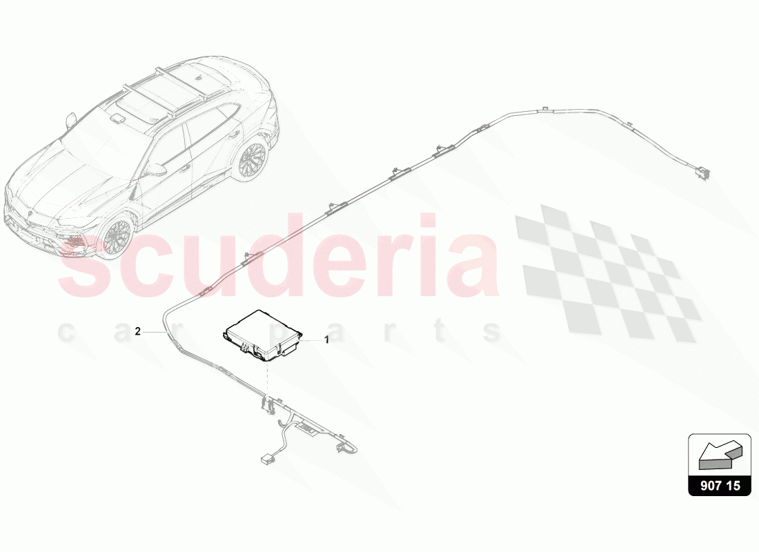CONTROL UNIT FOR ELECTRIC SLIDING SUNROOF CONTROLS of Lamborghini Lamborghini Urus (2018-2019)