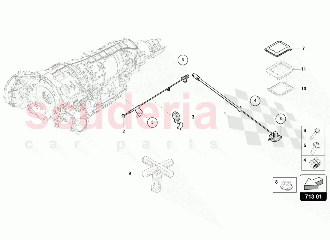 SELECTOR MECHANISM of Lamborghini Lamborghini Urus (2018-2019)