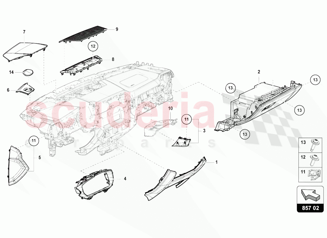 INSTRUMENT PANEL of Lamborghini Lamborghini Urus (2018-2019)