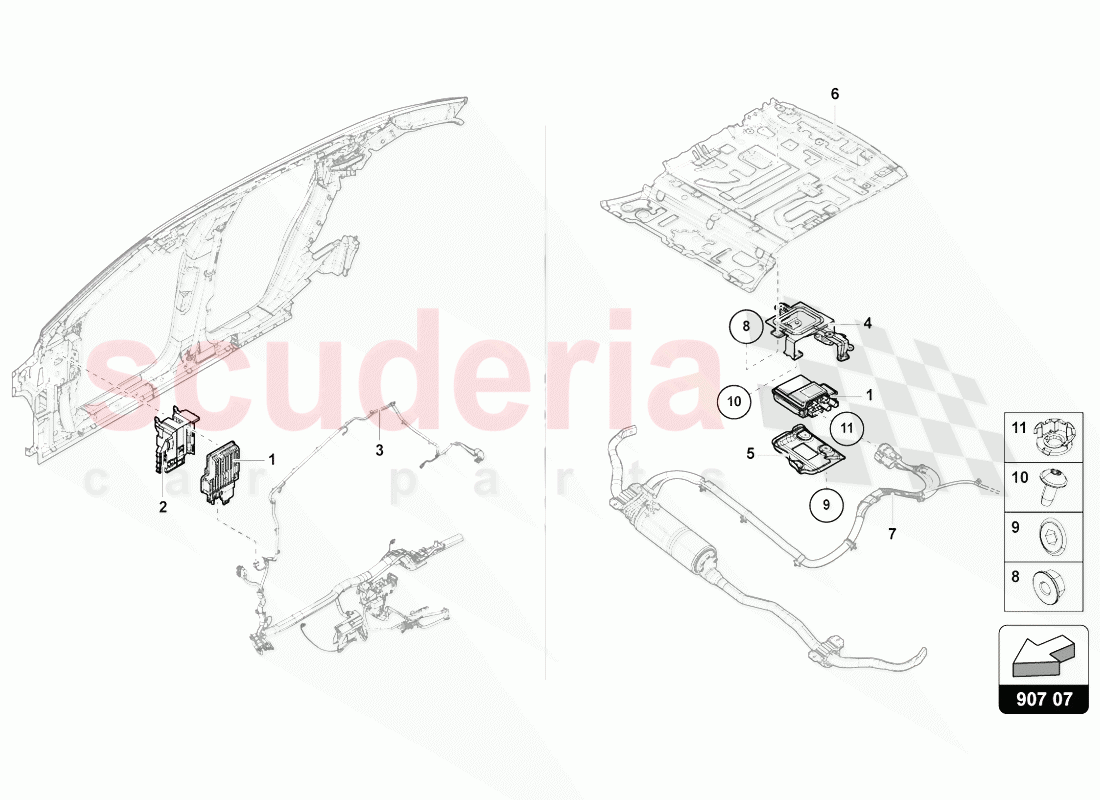 CONTROL UNIT FOR ACTIVE ROLL STABILISATION of Lamborghini Lamborghini Urus (2018-2019)