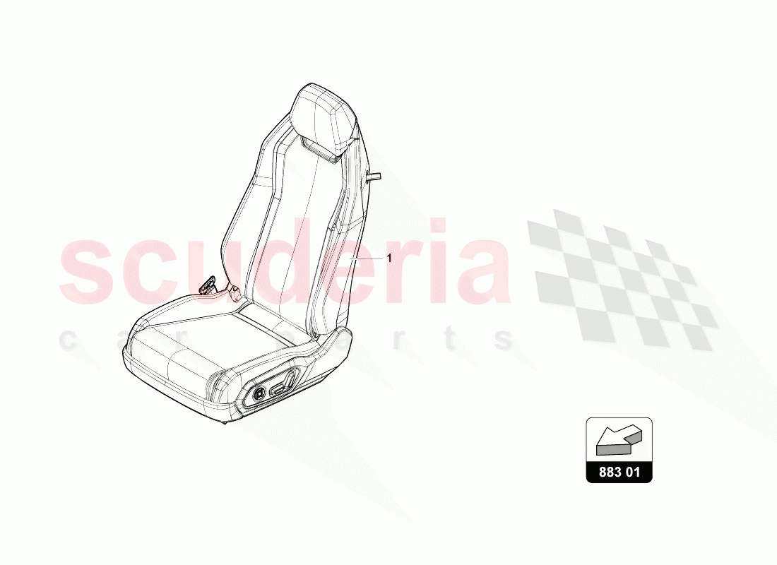 REAR SEATS of Lamborghini Lamborghini Urus (2018-2019)