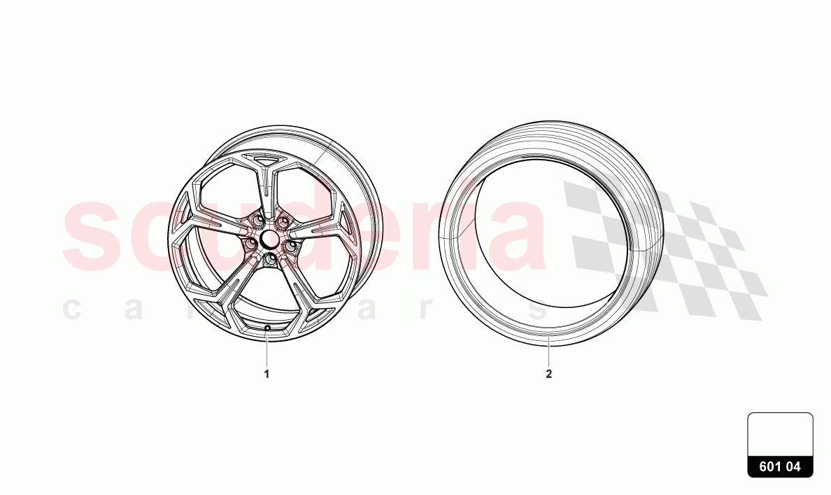 WHEELS/TYRES 22" of Lamborghini Lamborghini Urus (2019-2022)