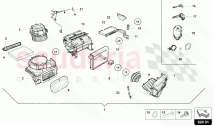 AIR INTAKE BOX FOR ELECTRONICALLY CONTROLLED A/C SYSTEM