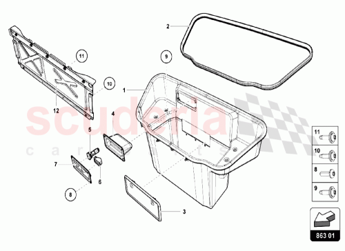 Part Diagram for Lamborghini N10473203