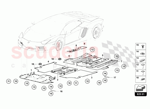 Part Diagram for Lamborghini 470825189F