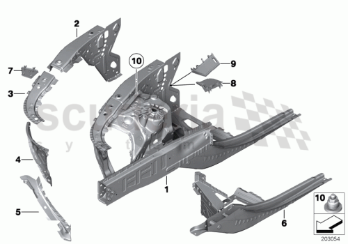 Part Diagram for Rolls Royce 41 00 7271044